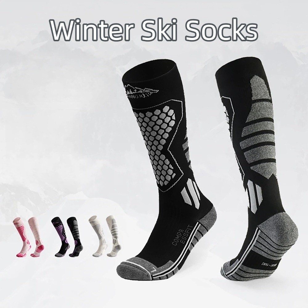 Thermal Sock Winter - 2 paar verdikte skisokken, ademende thermische