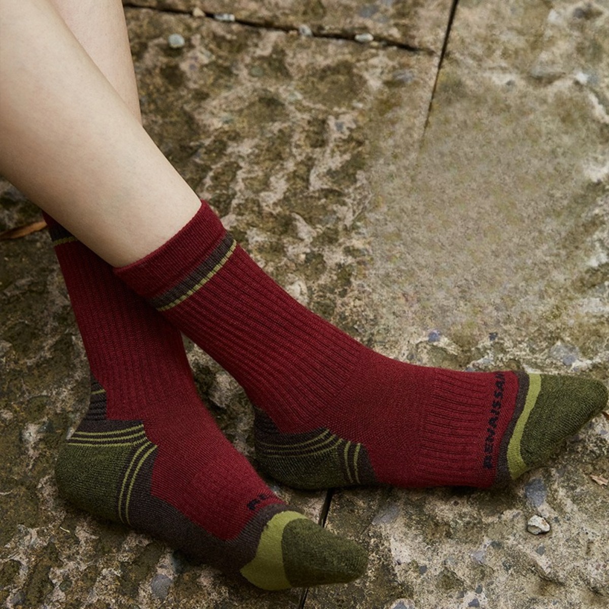 Wool Hiking Sock - Heren Dames Merinowollen sokken Dikke badstofkussensokken