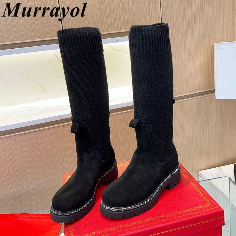Knee High Sock Women - Knie Hoge Laarzen Herfst Winter Suède