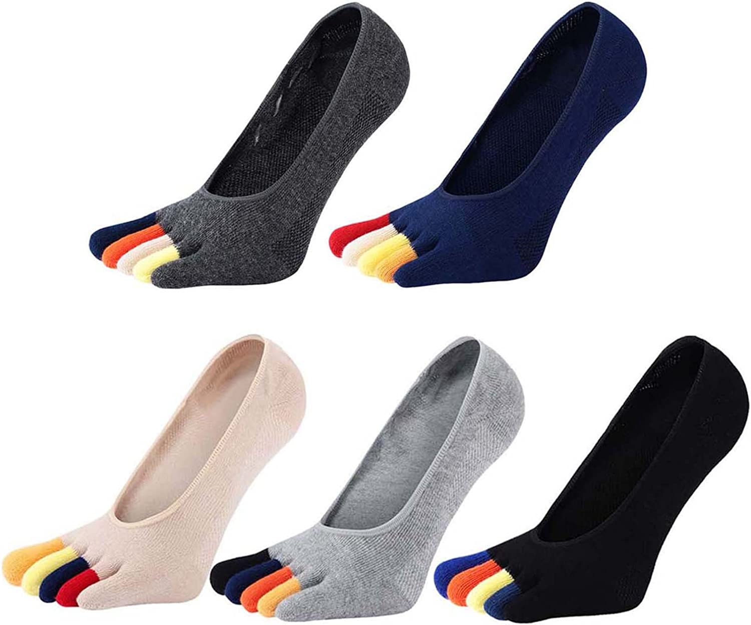 Invisibility Sock Loafer - 5 paar heren laag uitgesneden loafersokken