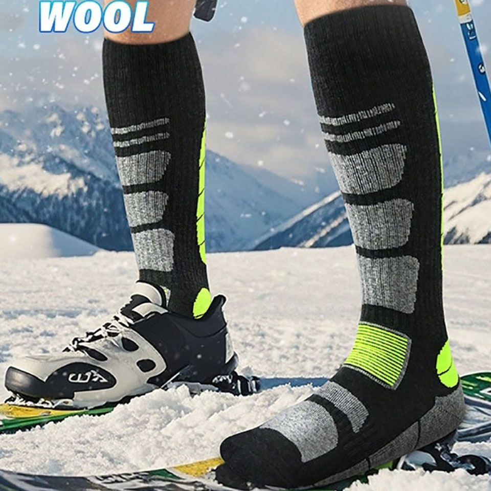 Wool Hiking Sock - GTUBIKE Merino Wol Thermische Sokken Heren