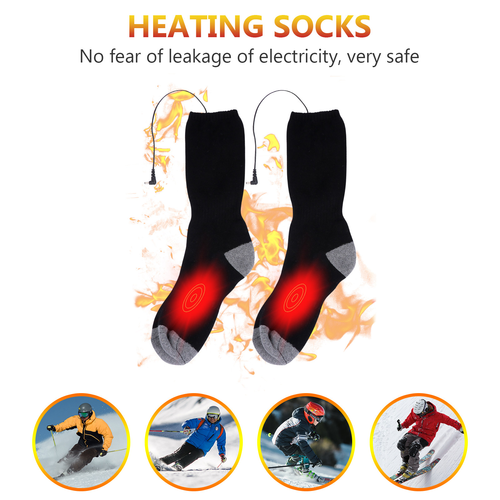 1Set Verwarmde Sokken USB-Aang - Thermal Sock Winter recensie en prijs