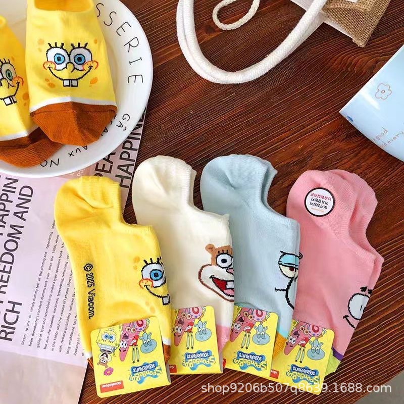 4 STKS Hot Leuke SpongeBob Squ - Invisibility Sock Loafer recensie en prijs